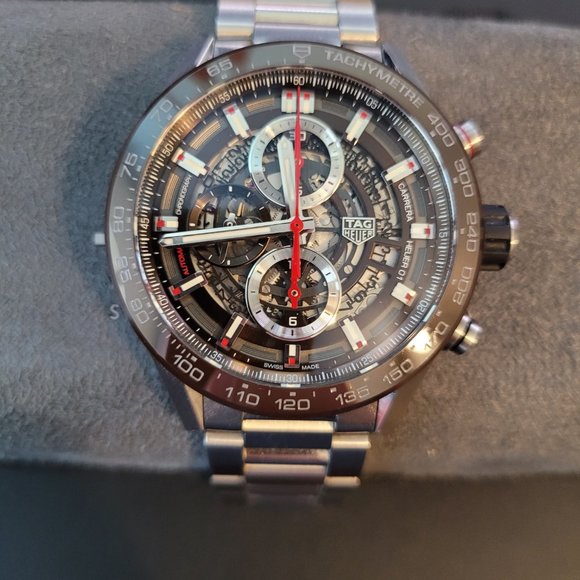 TAG Heuer Carrera Calibre 01 Skeleton Men's Watch - CAR201U.BA0766 - 43MM AUTO - Picture 12 of 15